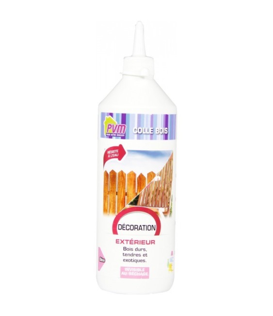 Colle à bois - Extérieur - Résiste à l'eau - 250 Grs - PVM