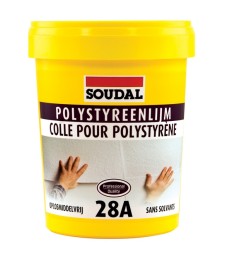 Colle polystyrène 28A - Sans solvant - Prête à l'emploi - 1 Kg - SOUDAL