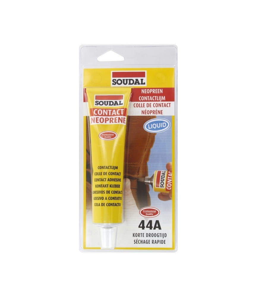 Colle Néoprène liquide 44A - Séchage rapide - 125 ml - SOUDAL