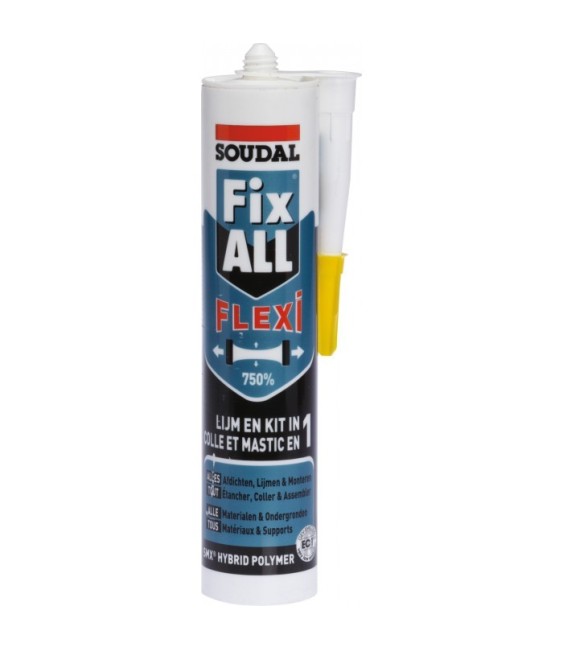 Mastic Fix All Classic Flexi - Blanc - Cartouche gachette 290 ml - SOUDAL