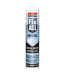 Mastic de construction monocomposant - Fix All Crystal - Transparent - 290 ml - SOUDAL