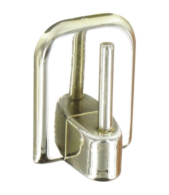 Support adhésif en plastique pour Tringle ovale - Chromé - Vendu par 4 - ATELIER 28