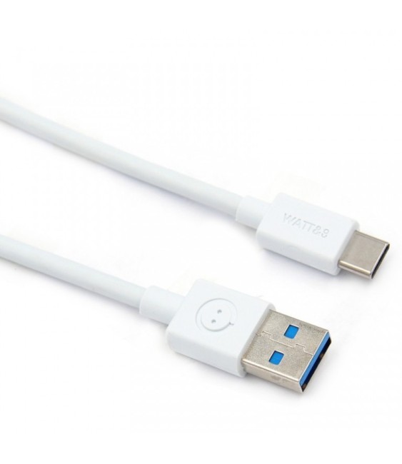 Câble universel Type-C vers USB 3.0 - Blanc - 1 M - WATT&CO