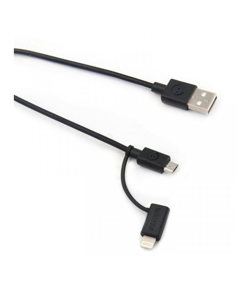 Câble 2 en 1 USB 3.0 - IOS et micro-USB - 1 M - WATT&CO Câble 2 en 1 USB 3.0 - IOS et micro-USB - 1 M - WATT&CO