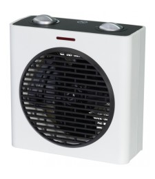Radiateur soufflant 2000 Watts - Cube - Blanc et Noir - VARMA