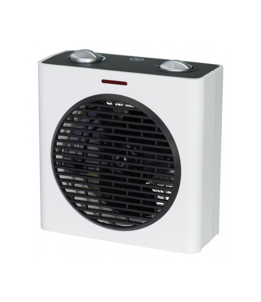 Radiateur soufflant 2000 Watts - Cube - Blanc et Noir - VARMA Radiateur soufflant 2000 Watts - Cube - Blanc et Noir - VARMA