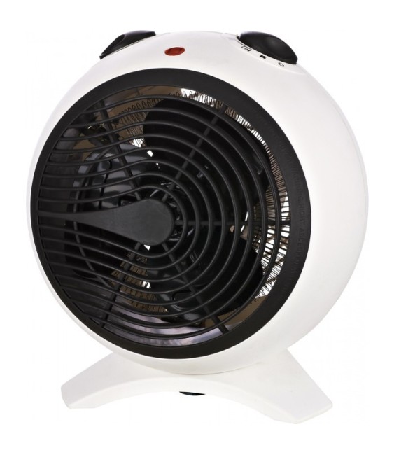 Radiateur soufflant 2000 Watts - Sphère - Blanc et Noir - VARMA