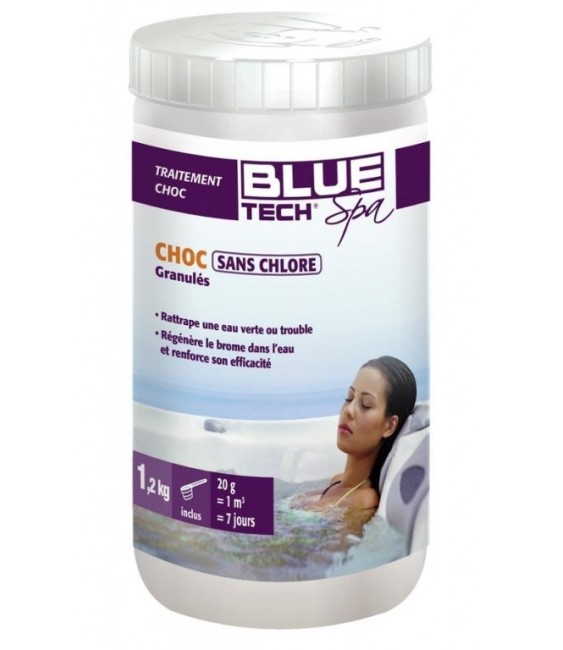 Brome choc sans chlore pour SPA - 1.2 Kg - BLUE TECH