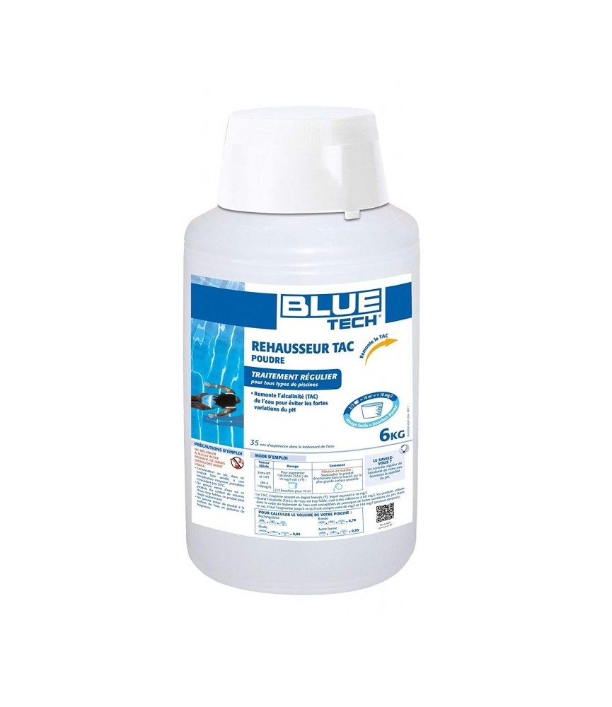 Réhausseur TAC en poudre - Traitement régulier - 6 Kg - BLUE TECH