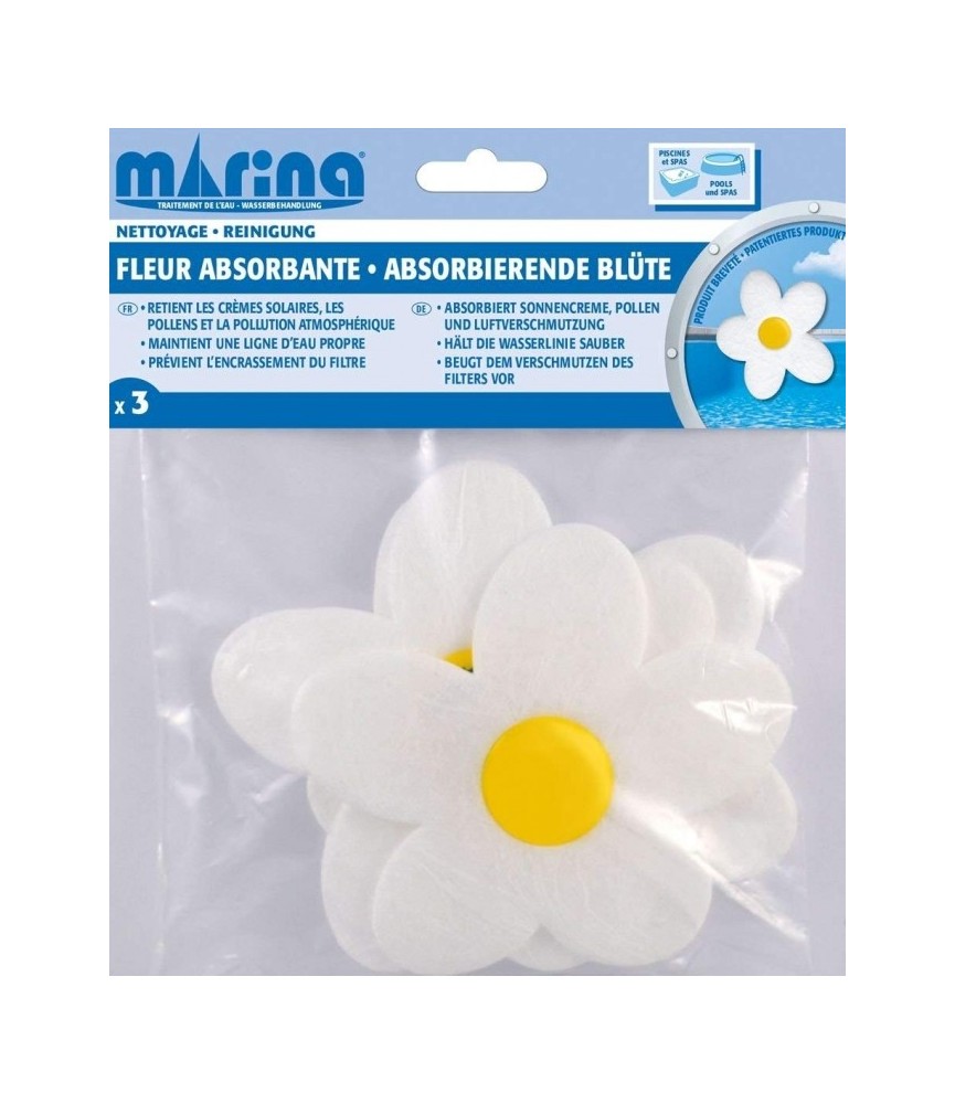 Fleur absorbante de substances polluantes - Lot de 3 - BLUE TECH Fleur absorbante de substances polluantes - Lot de 3 - BLUE TECH