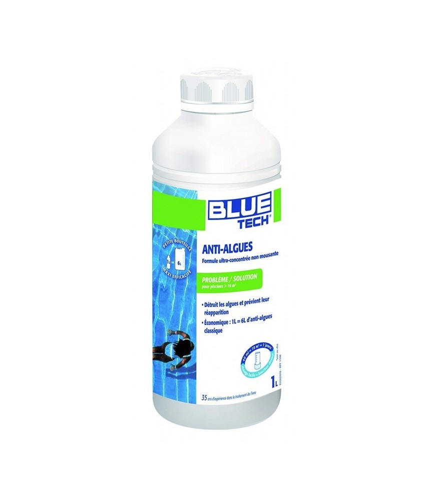 Anti-algues - Formule ultra-concentrée - 1 L - BLUE TECH