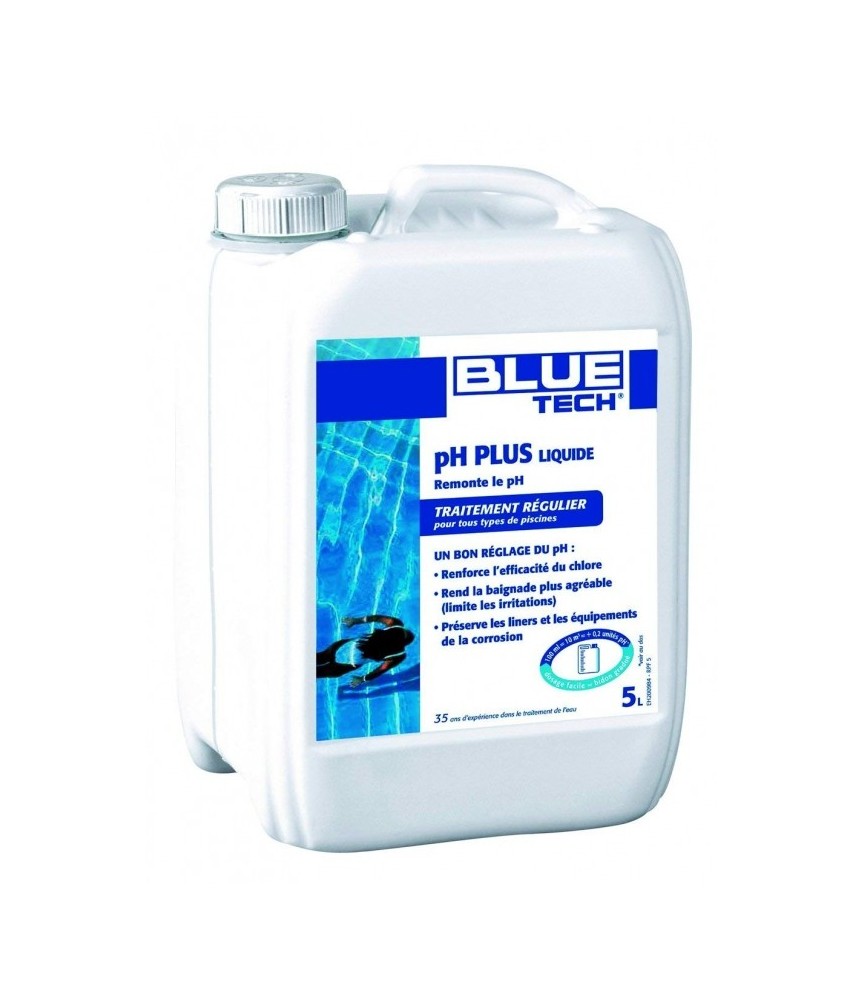 Correcteur de PH - PH Plus - Traitement régulier - 5 L - BLUE TECH