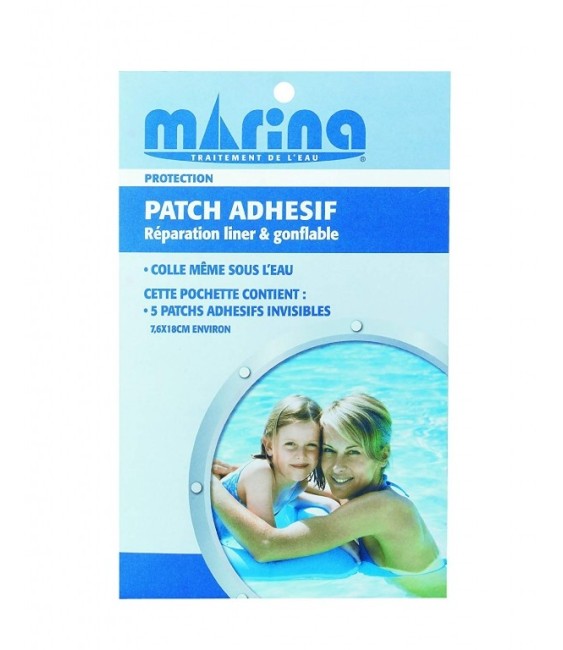Patch adhésif pour réparation liner et piscine gonflable - MARINA