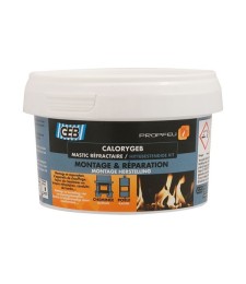 Mastic réfractaire CALORYGEB - Pour chauffage et cheminée - 300 Grs - GEB