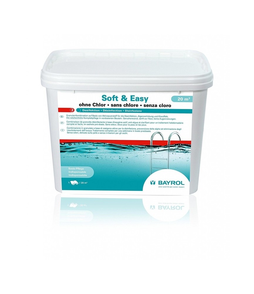Désinfectant sans chlore - Soft & Easy - 4.48 Kg - BAYROL Désinfectant sans chlore - Soft & Easy - 4.48 Kg - BAYROL