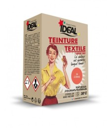 Teinture textile pour machine - Corail - 350 Grs - IDEAL