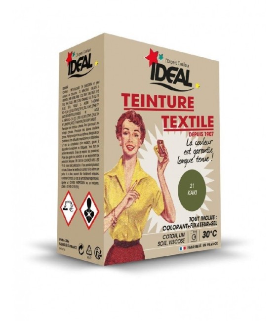Teinture textile pour machine - Kaki - 350 Grs - IDEAL