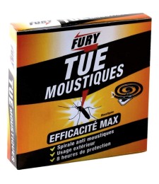 Spirales anti-moustiques - 8 heures de protection - Lot de 10 - FURY