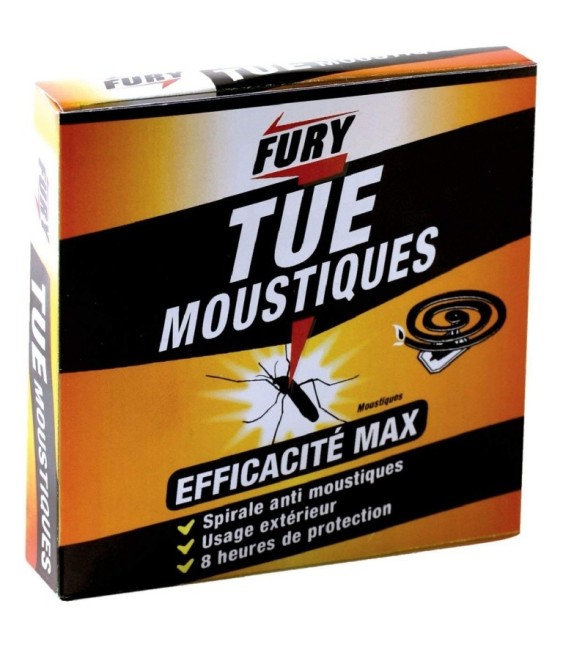 Spirales anti-moustiques - 8 heures de protection - Lot de 10 - FURY