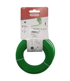 Fil de coupe pour débroussailleuse - Vert - 3 mm x 15 M - OREGON