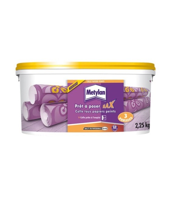 Colle pour papiers peints - Prêt à poser - 2.25 Kg - METYLAN