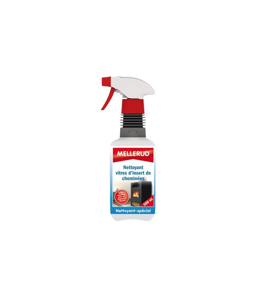 Nettoyant pour vitres d'insert de cheminée - 500 ml - MELLERUD Nettoyant pour vitres d'insert de cheminée - 500 ml - MELLERUD