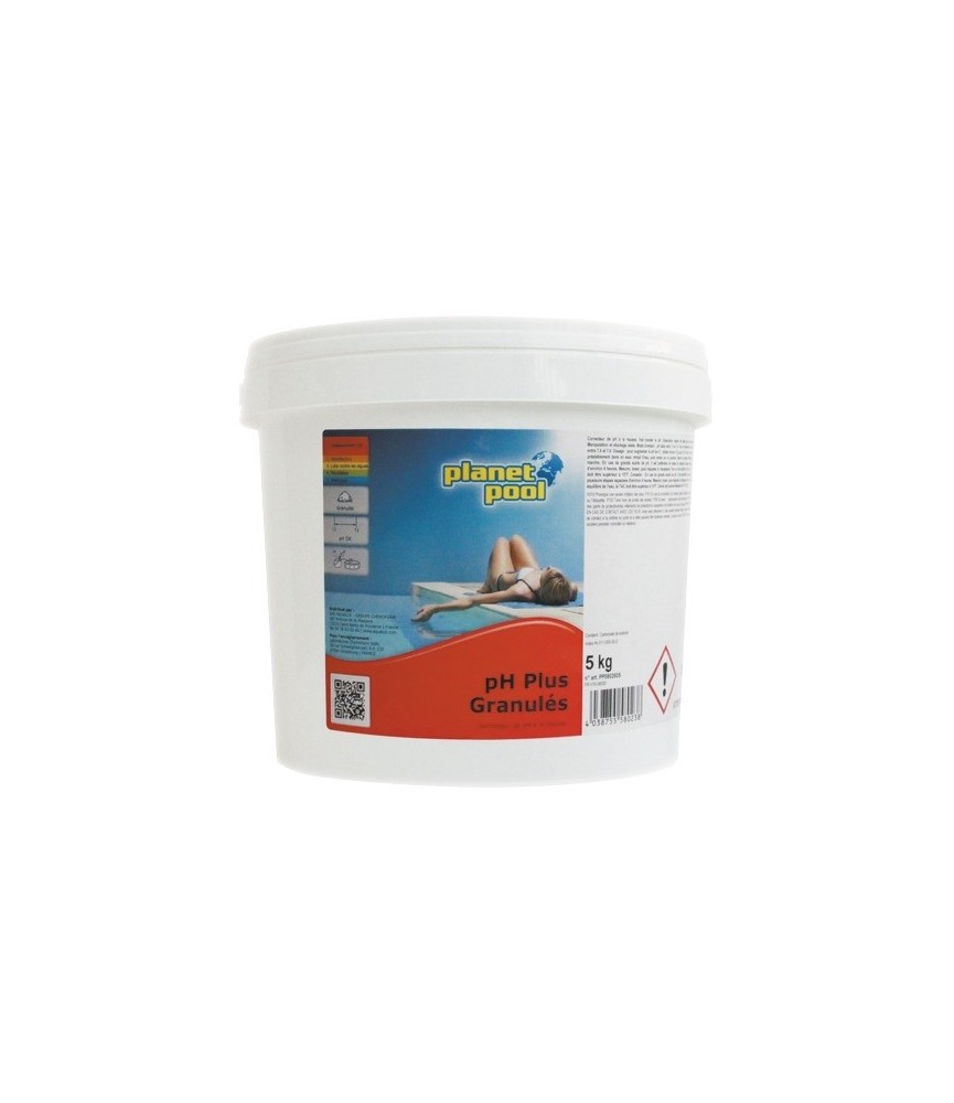 Correcteur de PH + en granulés - 5 Kg - PLANET POOL