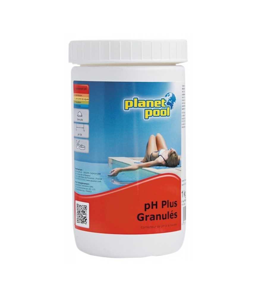 Correcteur de PH + en granulés - 1 Kg - PLANET POOL