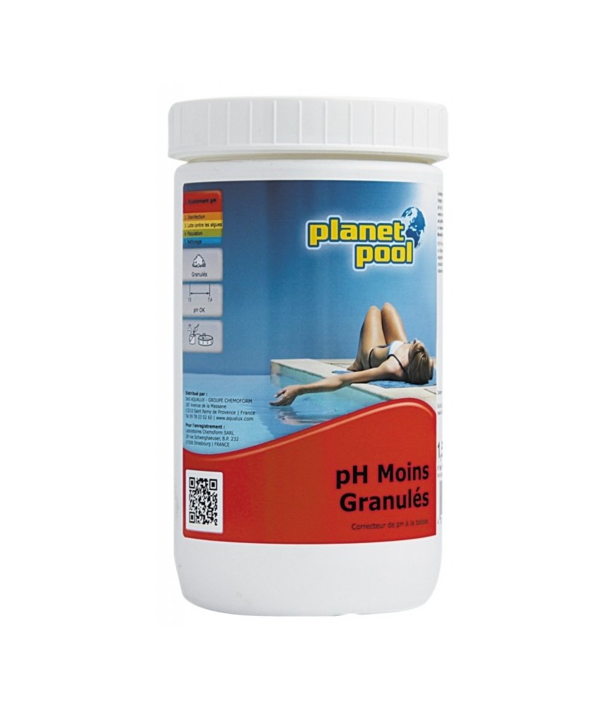 Correcteur de PH - en granulés - 1 kg - PLANET POOL