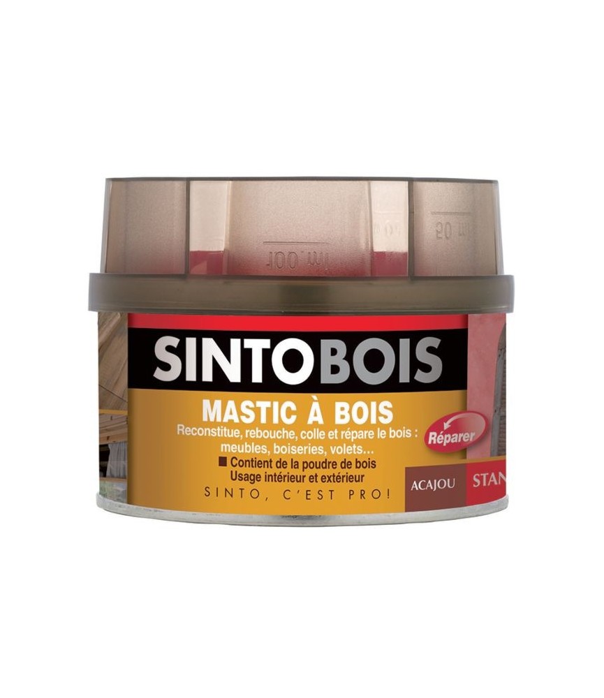 Mastic à bois - Blanc - 170 ml - SINTOBOIS