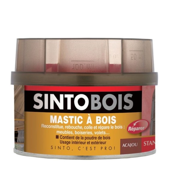 Mastic à bois - Blanc - 170 ml - SINTOBOIS