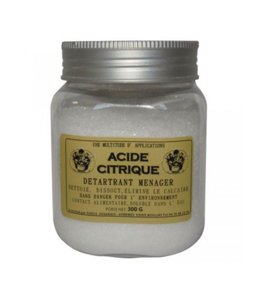 Acide citrique - Détartrant ménager et anti-oxydant - 300 Grs - DOUSSELIN Acide citrique - Détartrant ménager et anti-oxydant - 300 Grs - DOUSSELIN