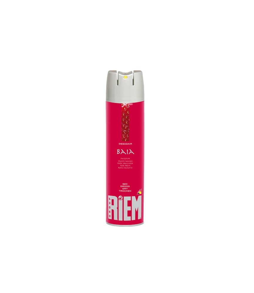 Désodorisant avec destructeur d'odeurs - Desodair Vert - Baia - Fruits rouges - 300 ml - RIEM Désodorisant avec destructeur d'odeurs - Desodair Vert - Baia - Fruits rouges - 300 ml - RIEM