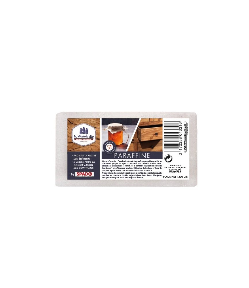 Pain de parafine - St Wandrille - 300 Grs - SPADO Pain de parafine - St Wandrille - 300 Grs - SPADO