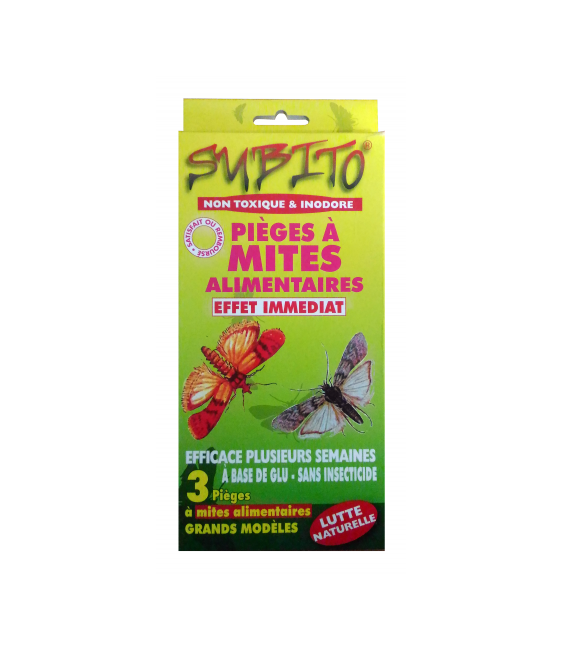 Piège à mites englué d'attractifs sexuels - X3 - SUBITO