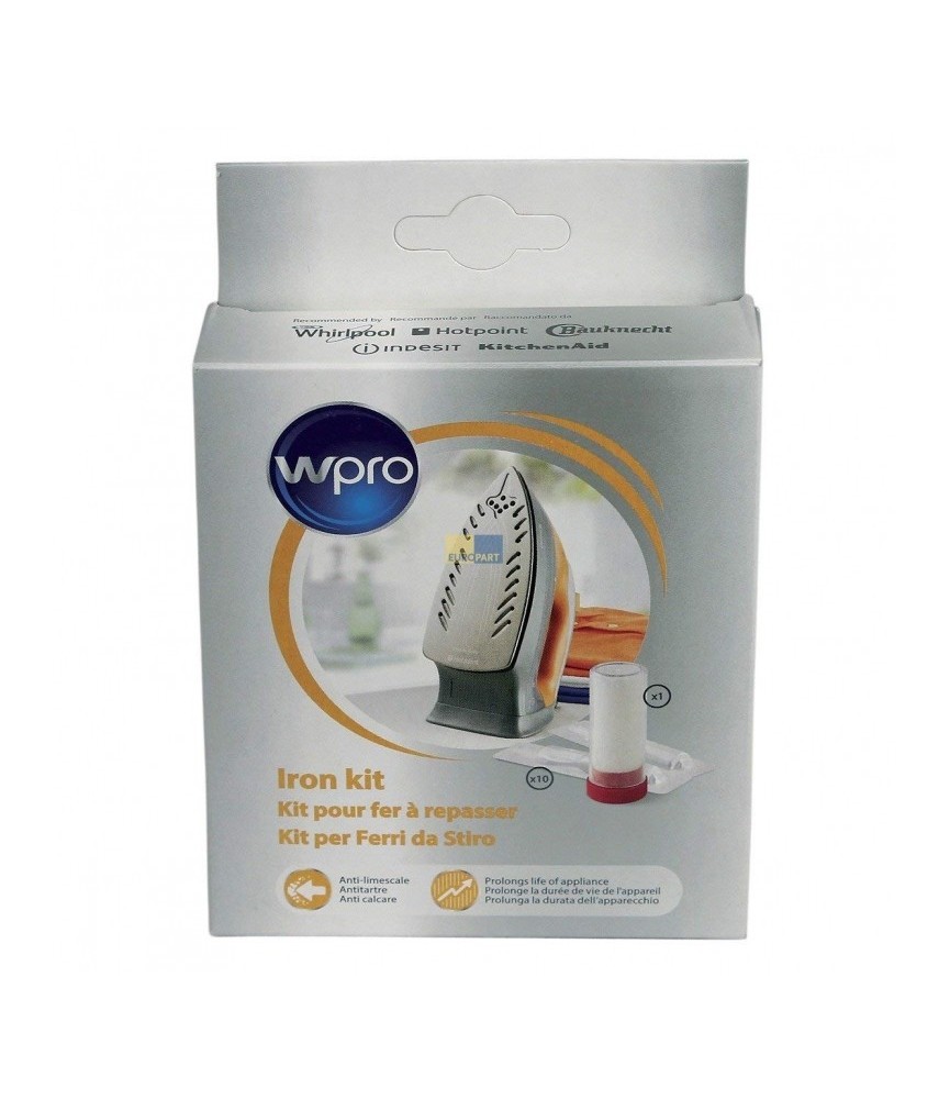 Kit d'entretien pour fer à repasser et centrale vapeur - IRO 011 - WPRO Kit d'entretien pour fer à repasser et centrale vapeur - IRO 011 - WPRO