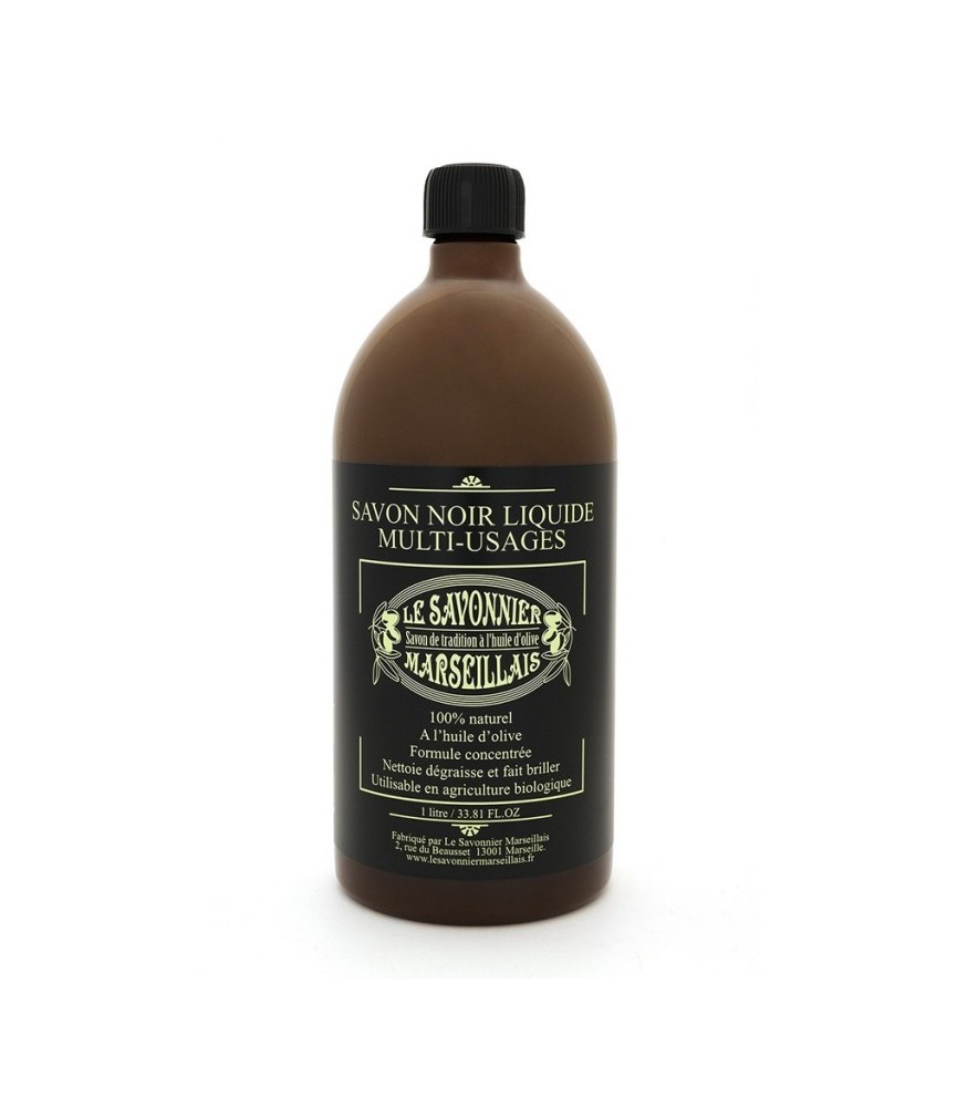 Savon noir liquide - Multi-usages - 1 L - LE SAVONNIER MARSEILLAIS