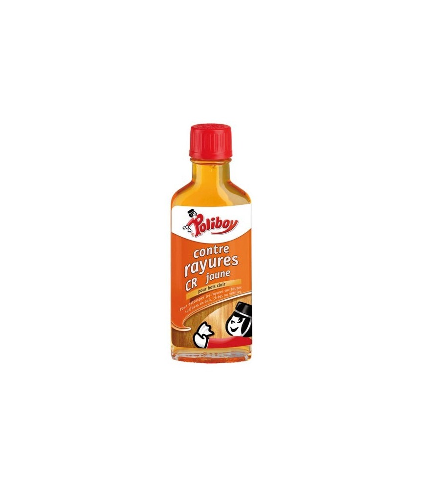 Rénovateur de bois clair contre les rayures - CR Jaune - 100 ml - POLIBOY Rénovateur de bois clair contre les rayures - CR Jaune - 100 ml - POLIBOY
