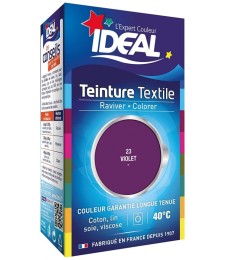 Teinture liquide pour textile - Raviver / Colorer - Violet - 40 ml - IDEAL