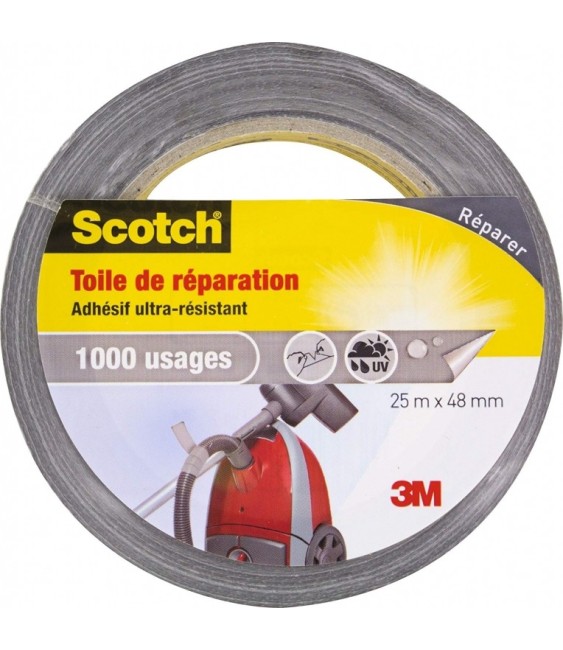 Toile adhésive de répéartion - Ultra-résistant - 1000 usages - 25 x 48 mm - SCOTCH