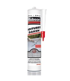 Mastic de couverture et d'isolation - Toitures Daken - Gris - 280 ml - RUBSON