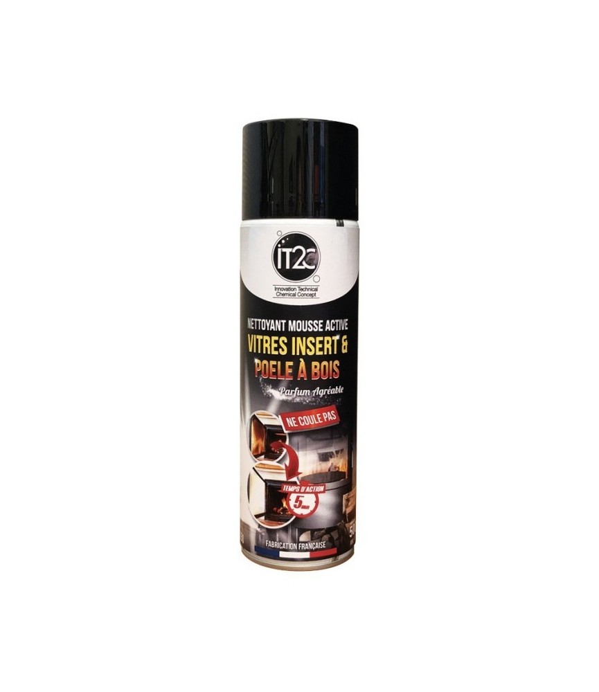 Nettoyant mousse pour vitres d'insert et poêle à bois - 500 ml - IT2C Nettoyant mousse pour vitres d'insert et poêle à bois - 500 ml - IT2C