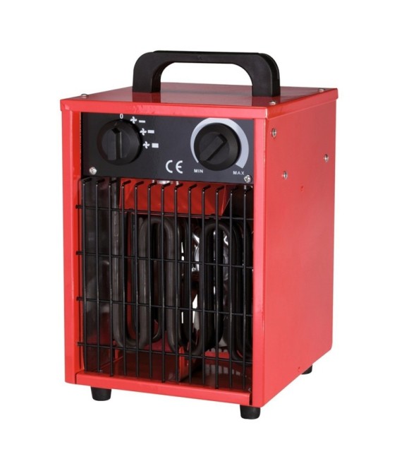 Radiateur de chantier - Soufflant - Portable - Rouge - 3000 Watts - VARMA