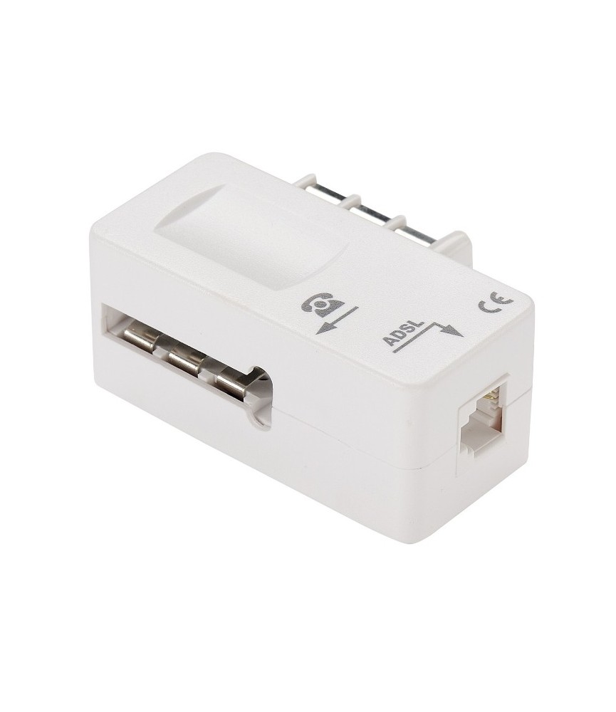 Filtre ADSL 2 + Prise téléphone - Femelle RJ11 - ERARD