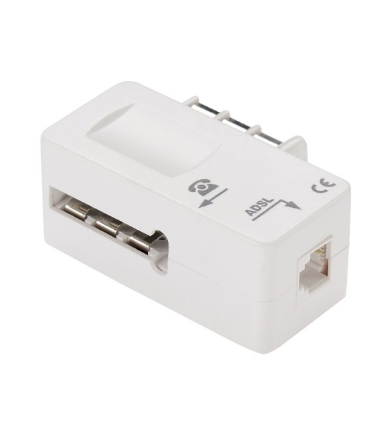 Filtre ADSL 2 + Prise téléphone - Femelle RJ11 - ERARD