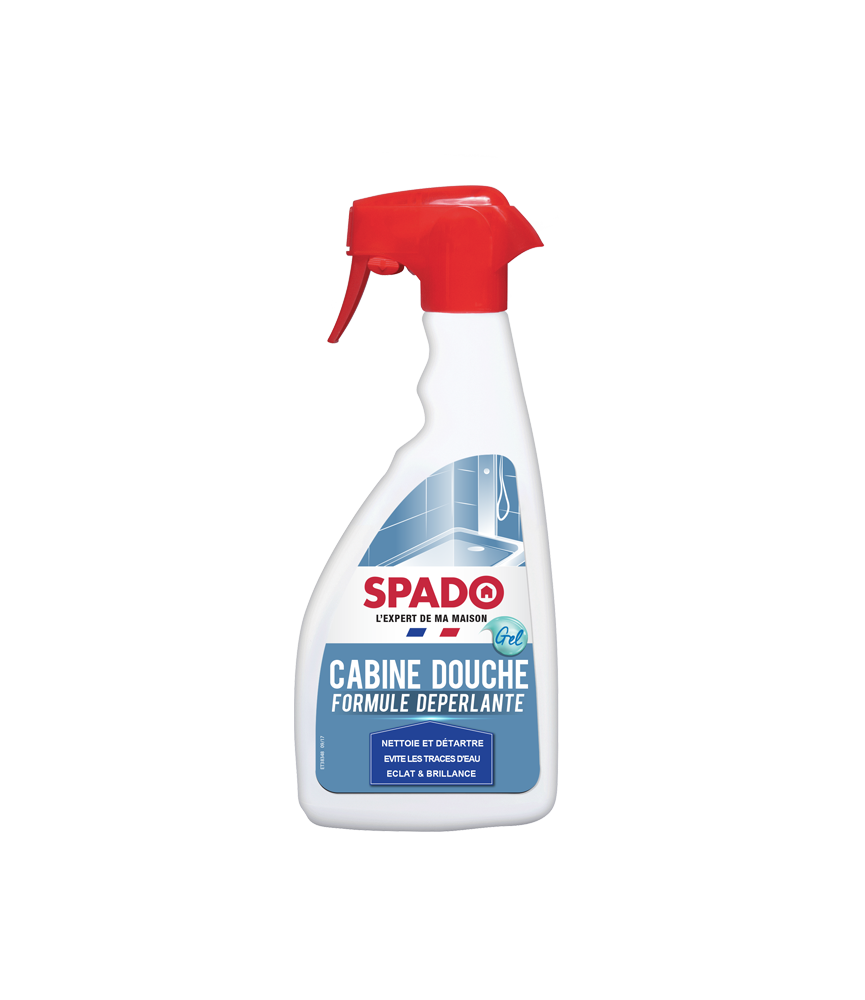 Nettoyant / détartrant spécial cabine de douche - Formule déperlante - 500 ml - SPADO