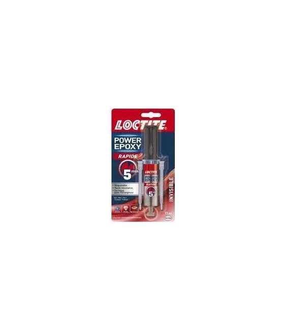 Loctite colle epoxy rapide 5min invisible seringue 11ml
