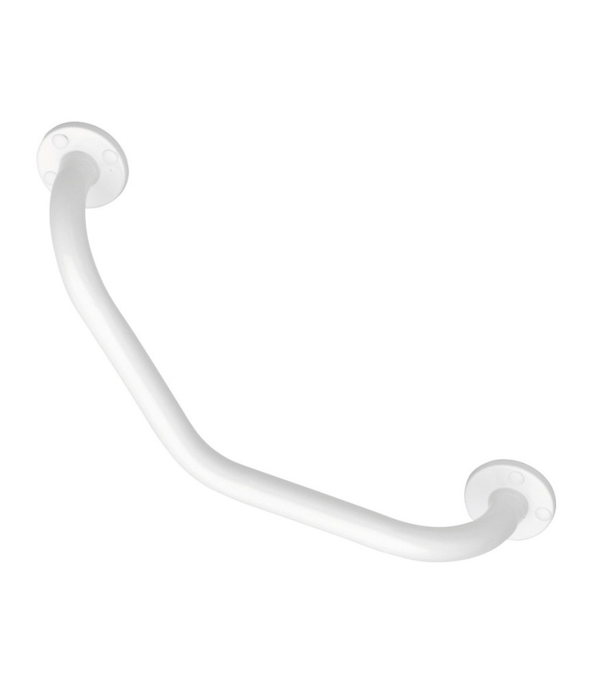 Barre de maintien coudée - 135 ° - 225 x 225 mm, Acier Epoxy Blanc - GODONNIER Barre de maintien coudée - 135 ° - 225 x 225 mm, Acier Epoxy Blanc - GODONNIER