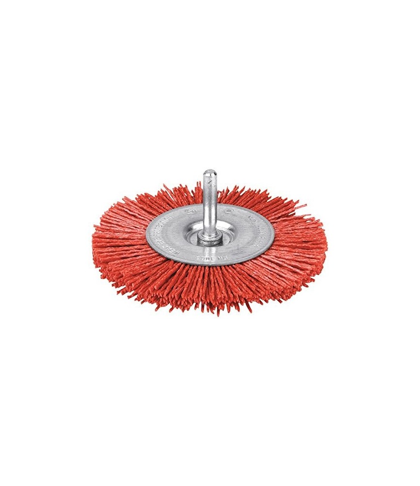 Brosse abrasive circulaire - Rouge - Nylon - 75 mm - SCID Brosse abrasive circulaire - Rouge - Nylon - 75 mm - SCID