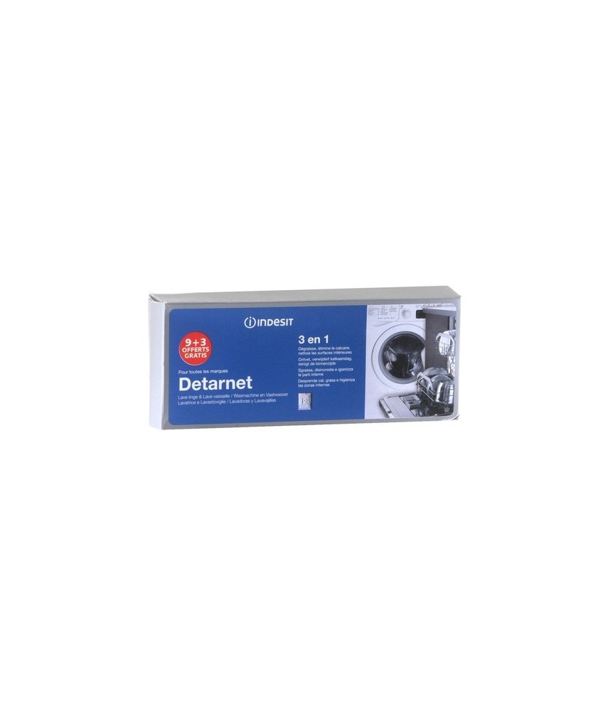 Détartrant / désodorisant - 3 en 1 - Detarnet - INDESIT Détartrant / désodorisant - 3 en 1 - Detarnet - INDESIT